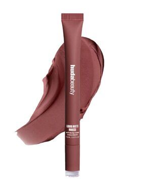 HUDA BEAUTY Liquid Matte Mousse Soft Blur Lip Cream | Berry Brown | NEW MAKEUP